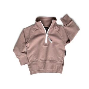 Little Bipsy Zip Pullover // Dusty Plum